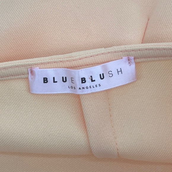 blue blush Yellow Side Slit Mini Skirt Size Med Women’s - Picture 2 of 5